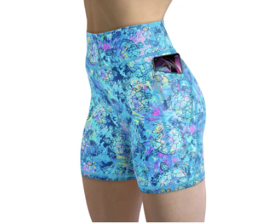 SPACEFISH Turtle Tie Dye Shorts
